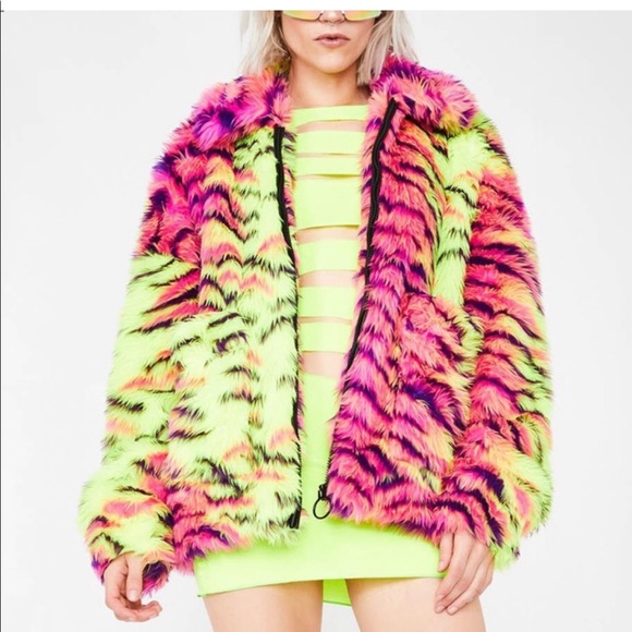 Tops - Do not buy: ISO jaded London tiger neon fur jacket